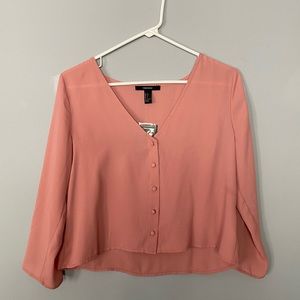 Forever 21 Cropped Blouse size Small